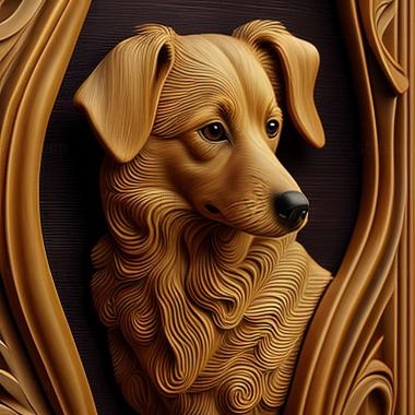 3D модель Собака шарпей (STL)